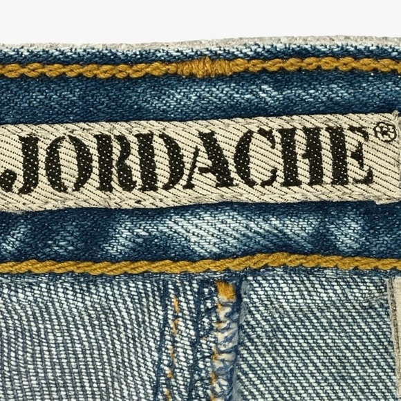 Jordache RARE Vintage Acid Washed Denim Skirt With Rose Appliqué Juniors 5/7. - Picture 4 of 4